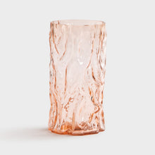 Charger l&#39;image dans la galerie, Vase en verre rose ou vert &quot;tronc&quot;
