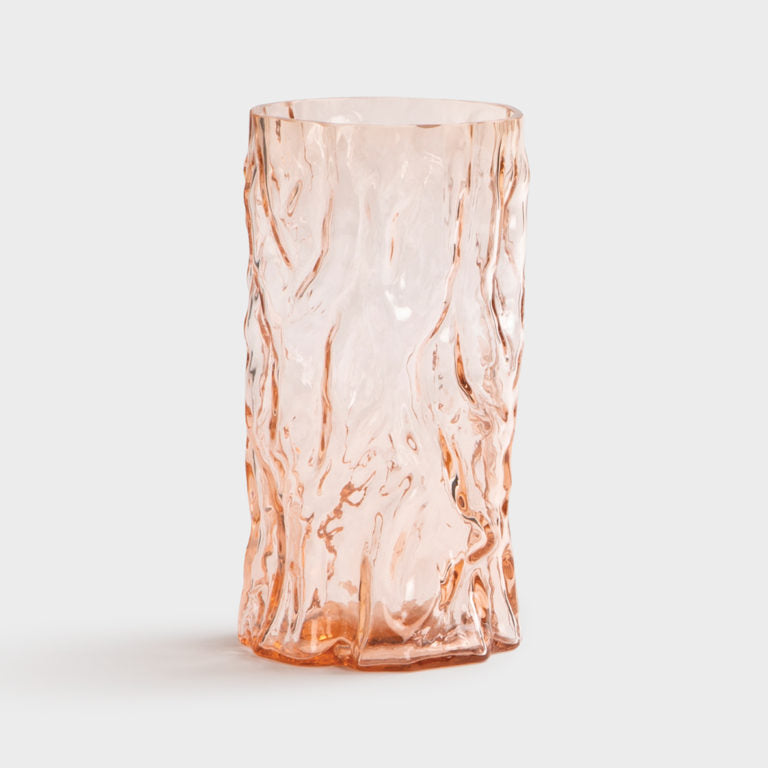 Vase en verre rose ou vert 