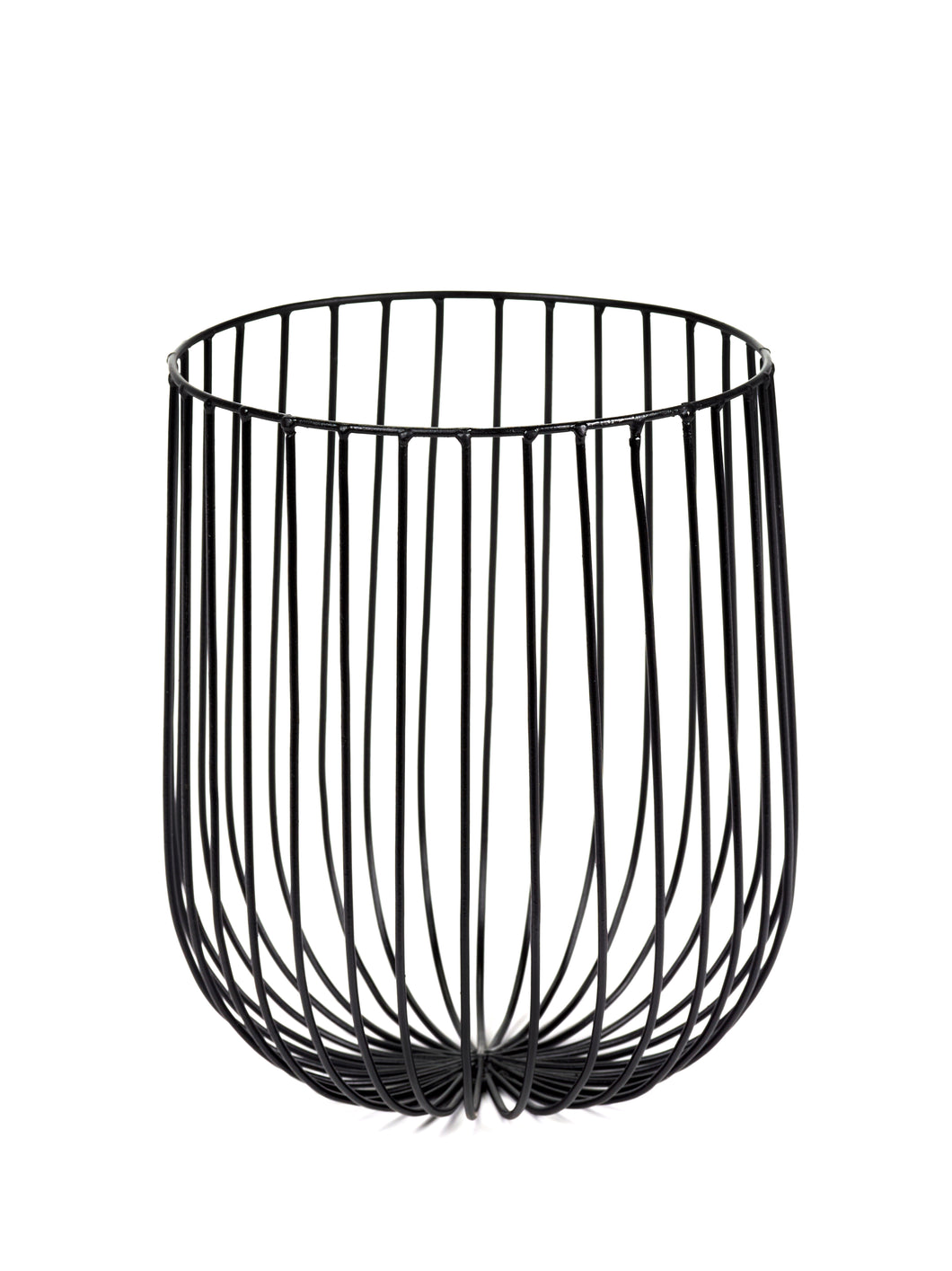Corbeille noire Antonino Sciortino pour Serax taille s