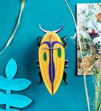 Charger l&#39;image dans la galerie, Décoration murale 3D Insectes et oiseau Taille XS
