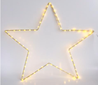Guirlande Star dorée 70 cm