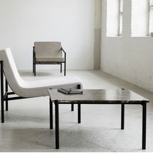 Table basse en métal et marbre de Sylvain Willenz pour SERAX