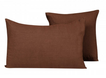 Charger l&#39;image dans la galerie, Coussin Haomy en lin lavé uni 45 x 45 cm
