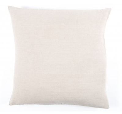 Coussin Haomy en lin lavé uni 45 x 45 cm