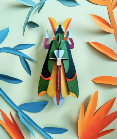 Décoration murale 3D Papillons et insectes Taille L STUDIO ROOF