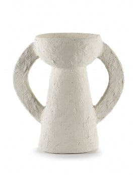 Pot avec anse en  papier mâché taille XL  M.Michielsen 