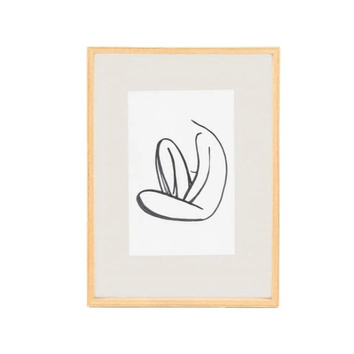 CADRE PHOTO DESIGN  BOIS CLAIR 1 30X42 - LA PETITE BOITE JAUNE 