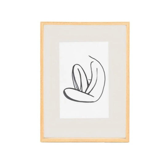CADRE PHOTO DESIGN  BOIS CLAIR 1 30X42 - LA PETITE BOITE JAUNE 