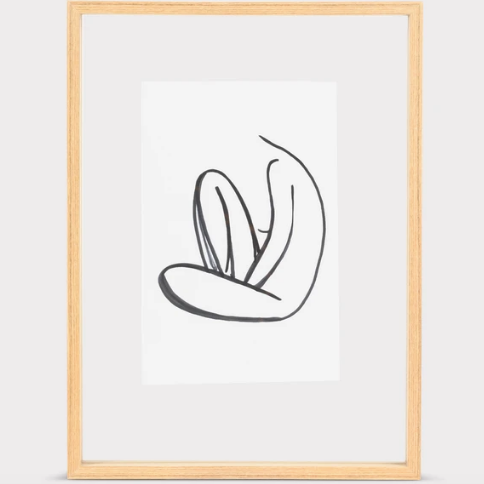 CADRE PHOTO FLOTTANT EN BOIS CLAIR 20X25 CM DESIGN - LA PETITE BOITE JAUNE