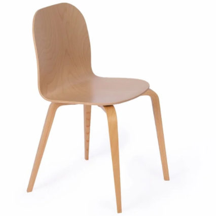 CHAISE CL10b EN HETRE NATUREL FABRIQUEE EN FRANCE - LA PETITE BOITE JAUNE