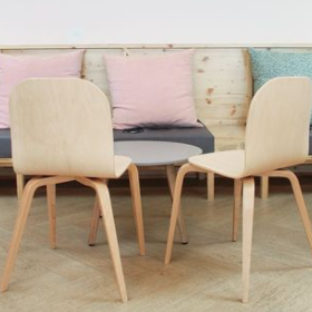 CHAISE CL10b EN HETRE NATUREL FABRIQUEE EN FRANCE - LA PETITE BOITE JAUNE
