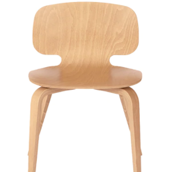 CHAISE H10 EN BOIS DE HETRE NATUREL FABRIQUE EN FRANCE - LA PETITE BOITE JAUNE