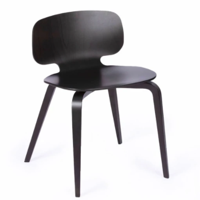 CHAISE H10 EN BOIS DE HETRE NOIRE FABRIQUEE EN FRANCE - LA PETITE BOITE JAUNE