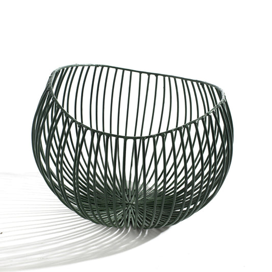 CORBEILLE EN METAL VERTE SERAX