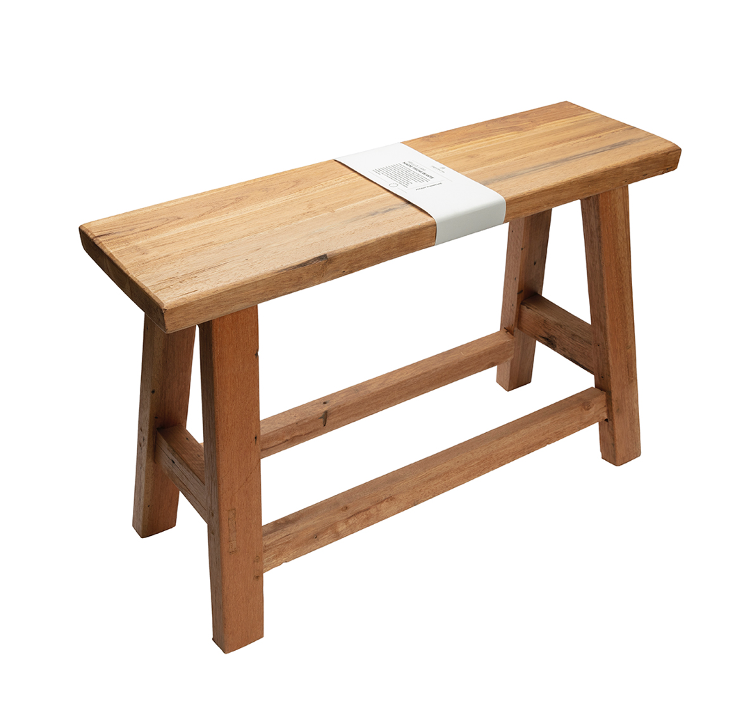  banc en bois recyclé 100% naturel en vente chez la petite boite jaune boutique de décoration à la madeleine lille 