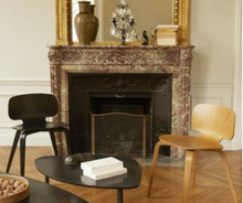 Charger l&#39;image dans la galerie, Chaise design en bois de hêtre coloris noir 100 % Française H10 avec dossier bas
