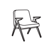 Charger l&#39;image dans la galerie, Fauteuil BUNNY d&#39;inspiration année 70 en bois et velours de 366 CONCEPT
