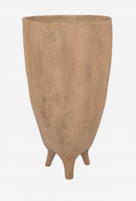 Vase comme une poterie en matière recyclée