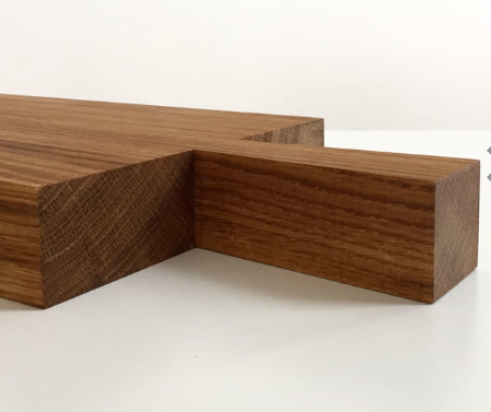 Planche à découper en chêne huilé extra longue design