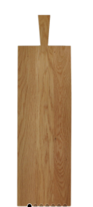 Planche à découper en chêne huilé extra longue design