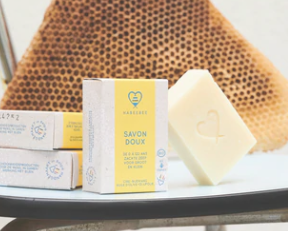 Savon doux peaux sensibles et tout âge à la cire d'abeille