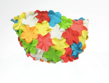 Charger l&#39;image dans la galerie, Trousse de toilette &quot;bonnet de bain&quot; totalement recouverte de fleurs multicolores
