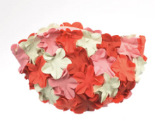 Charger l&#39;image dans la galerie, Trousse de toilette &quot;bonnet de bain&quot; totalement recouverte de fleurs multicolores
