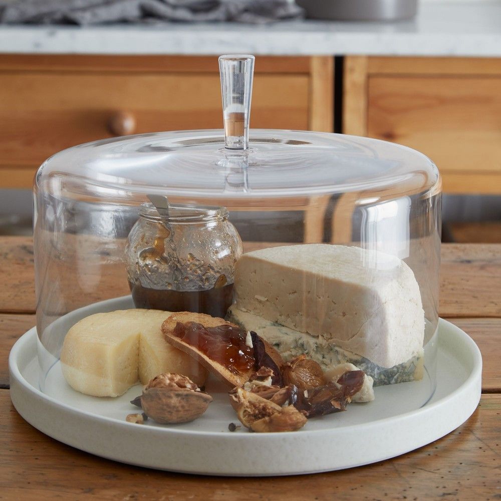 Cloche en verre pour fromage, pâtisseries, fruits