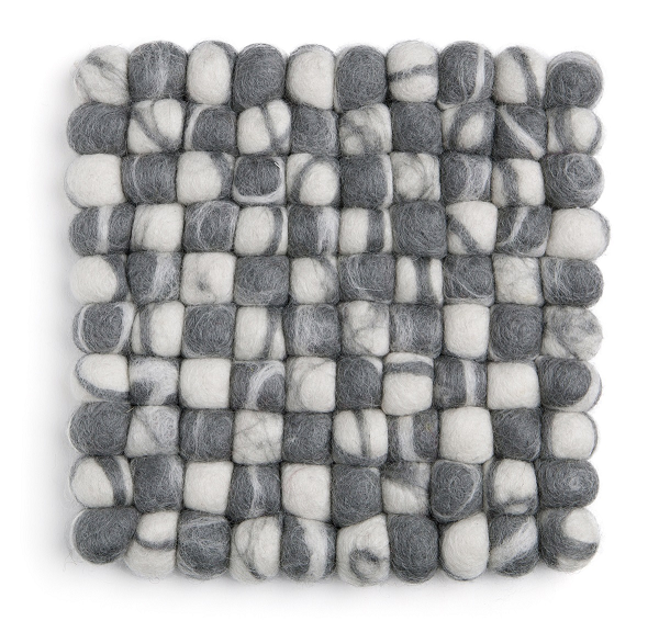 Dessous de plat carré en laine