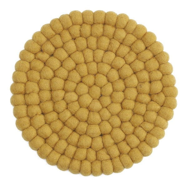 Dessous de plat rond en laine