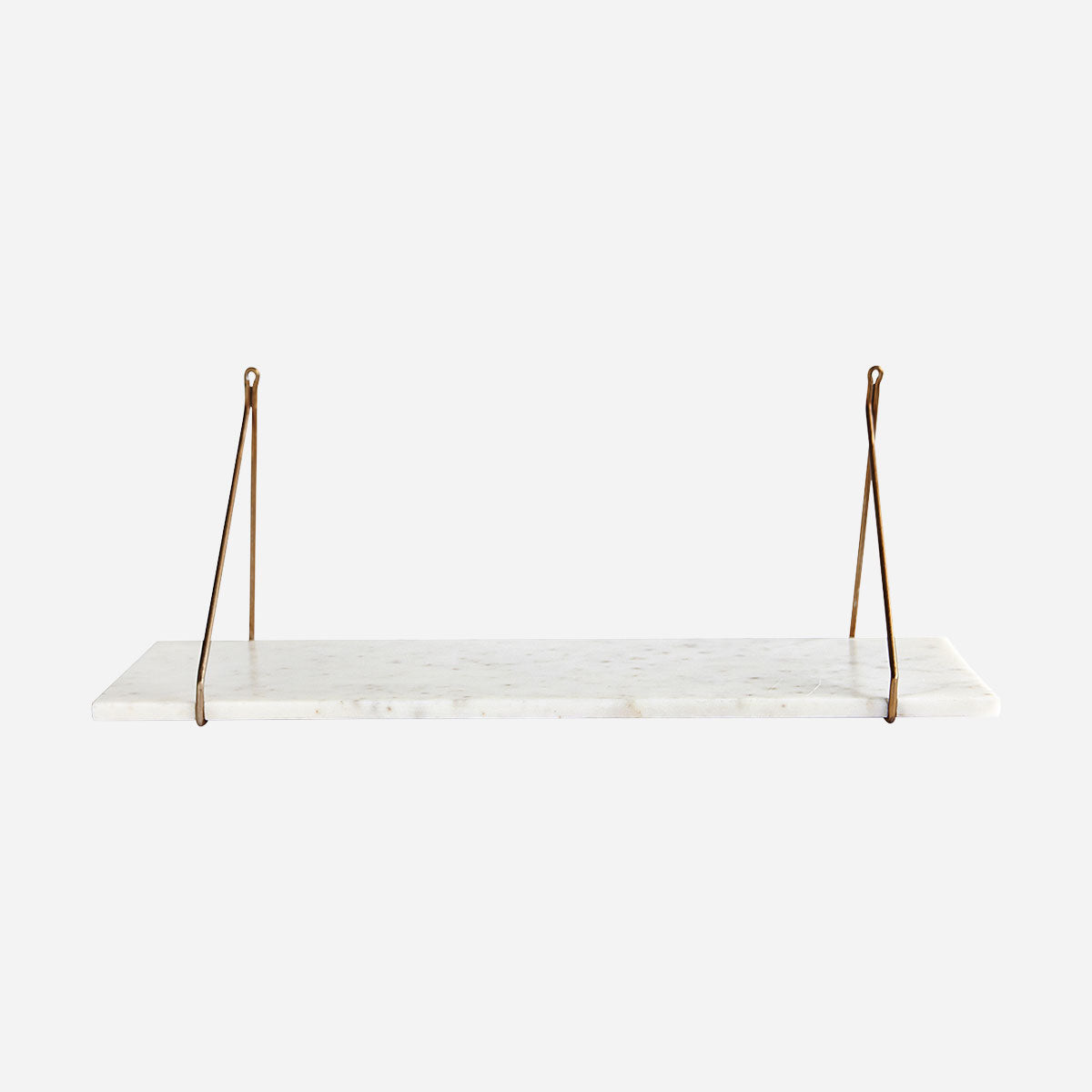 ETAGERE EN MARBRE BLANC ET SUPPORT LAITON HOUSE DOCTOR - LA PETITE BOITE JAUNE