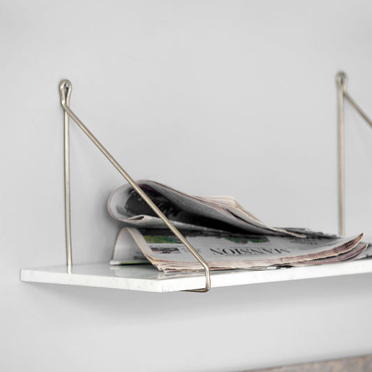 ETAGERE EN MARBRE  ET SUPPORT LAITON HOUSE DOCTOR - LA PETITE BOITE JAUNE