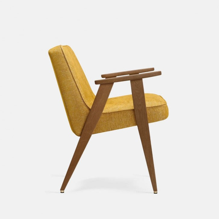 FAUTEUIL_CHENE_ET_TWEED_MOUTARDE_366_CONCEPT_LA_PETITE_BOITE_JAUNE
