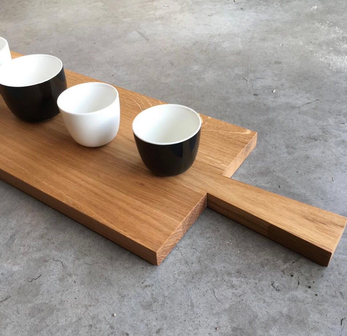 Planche à découper en chêne huilé extra longue design