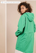 Charger l&#39;image dans la galerie, Imperméable Amelot vert cactus FLOTTE 100% recyclés

