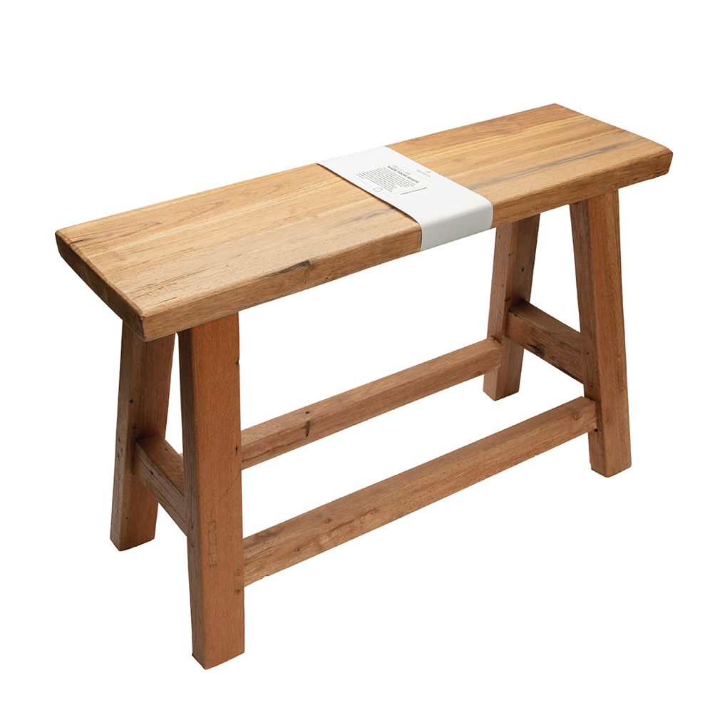  banc en bois recyclé 100% naturel en vente chez la petite boite jaune boutique de décoration à la madeleine lille 