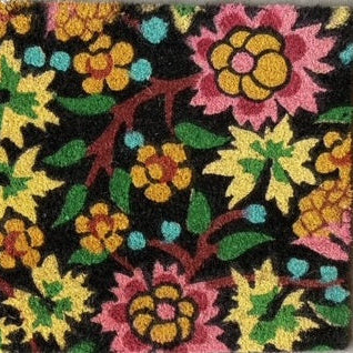PAILLASSON MOTIF FLEURS MULTICOLORE - LA PETITE BOITE JAUNE