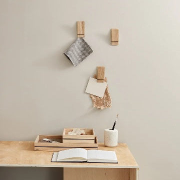 PINCE ACCROCHE MURALE DESIGN MINIMALISTE MOEBE - LA PETITE BOITE JAUNE