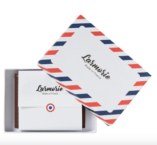 PORTEFEUILLE ARHUR CAMEL DE LARMORIE - LA PETITE BOITE JAUNE