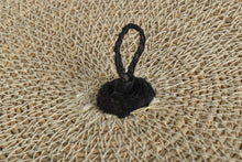 Charger l&#39;image dans la galerie, Panier à linge en jonc de mer naturel et noir - Tailles S, M ou L
