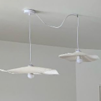 SUSPENSION FLEUR EN PAPIER MACHE TAILLE S - LA PETITE BOITE JAUNE