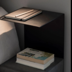 TABLE D APPOINT BETON ET METAL SERAX