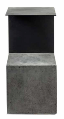 TABLE APPOINT BETON ET METAL SERAX