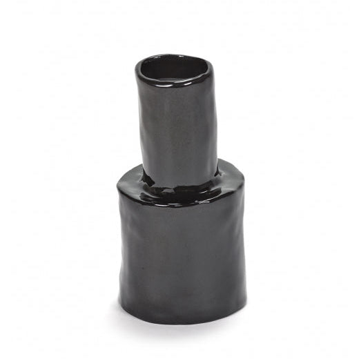 PETIT VASE NOIR BRILLANT SERAX