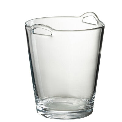 Vase en verre rond transparent / Seau à bouteille