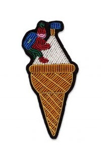 Broche Ascension de vanille 2,8 x 6,2 cm
