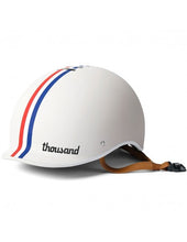 Charger l&#39;image dans la galerie, Casque de vélo Thousand Heritage Crème bande tricolore &quot;Speedway&quot;
