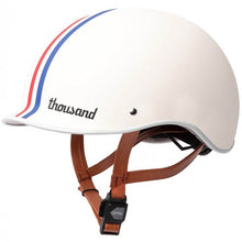 Charger l&#39;image dans la galerie, Casque de vélo Thousand Heritage Crème bande tricolore &quot;Speedway&quot;
