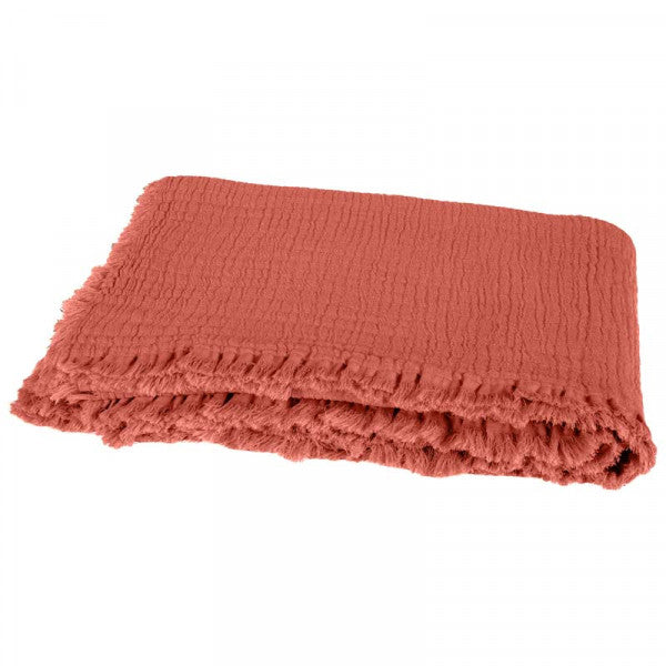Plaid double gaze de coton 130 x 180 cm HAOMY