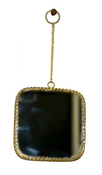 Miroir carré en laiton Petit